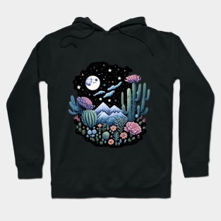 Mountains and Cactus Hoodie